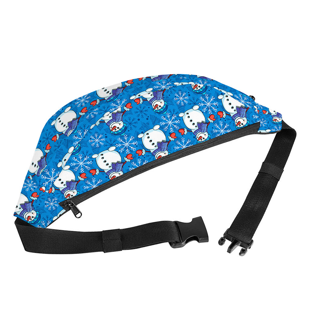 Winter Snowman Pattern Print Fanny Pack