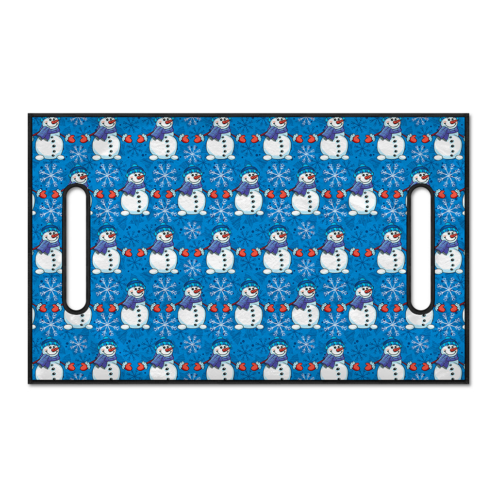 Winter Snowman Pattern Print Golf Cart Seat Cover