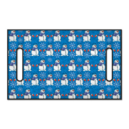 Winter Snowman Pattern Print Golf Cart Seat Cover