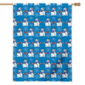 Winter Snowman Pattern Print House Flag