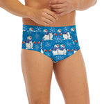 Winter Snowman Pattern Print Men's Briefs