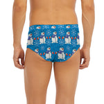Winter Snowman Pattern Print Men's Briefs