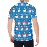 Winter Snowman Pattern Print Men's Shirt