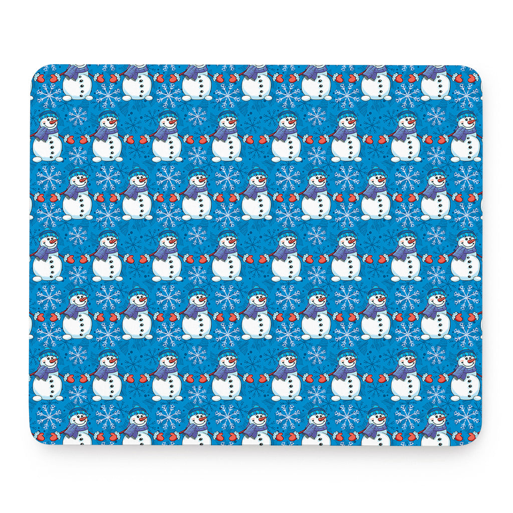 Winter Snowman Pattern Print Mouse Pad