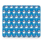 Winter Snowman Pattern Print Mouse Pad
