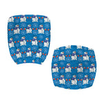 Winter Snowman Pattern Print Office Chair Cover