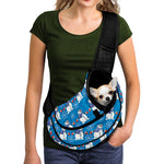 Winter Snowman Pattern Print Pet Sling Carrier