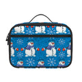 Winter Snowman Pattern Print Portable Lunch Bag