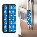 Winter Snowman Pattern Print Refrigerator Handle Covers