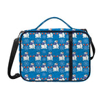 Winter Snowman Pattern Print Shoulder Strap Bible Bag