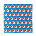 Winter Snowman Pattern Print Silk Bandana