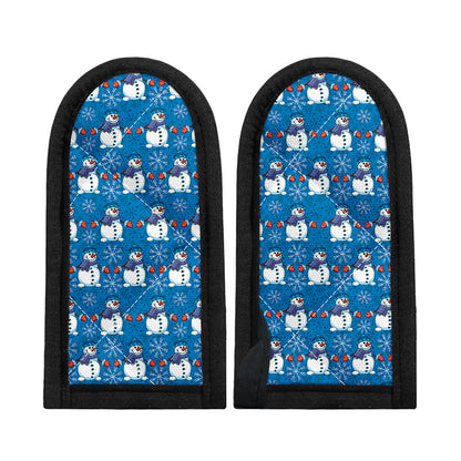 Winter Snowman Pattern Print Skillet Handle Cover