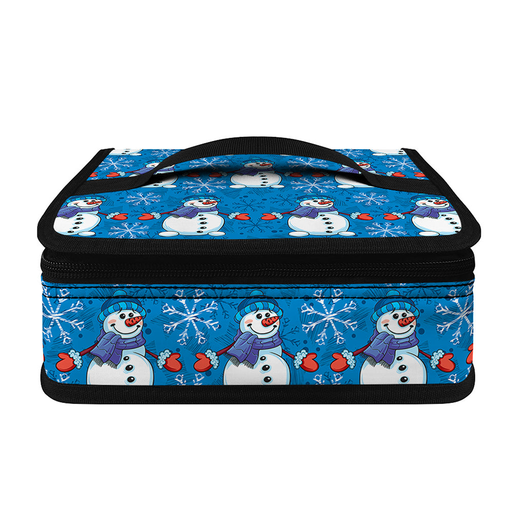 Winter Snowman Pattern Print Small Lunch Bag
