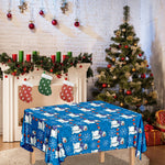 Winter Snowman Pattern Print Tablecloth