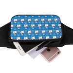 Winter Snowman Pattern Print Waist Bag