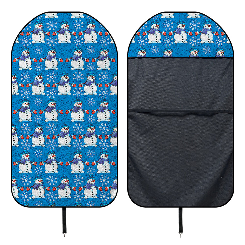 Winter Snowman Pattern Print Waterproof Car Seat Cover