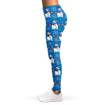 Winter Snowman Pattern Print Women's Leggings
