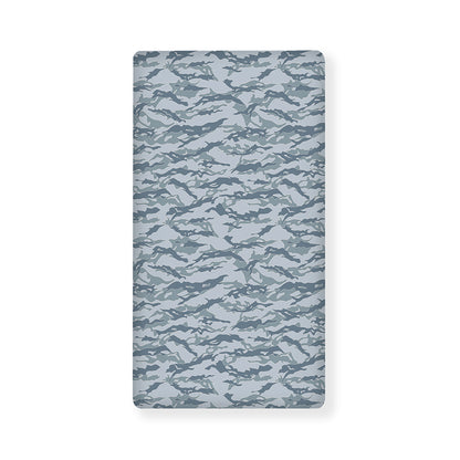 Winter Tiger Stripe Camo Pattern Print Baby Crib Sheet
