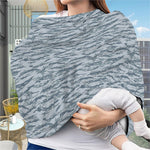 Winter Tiger Stripe Camo Pattern Print Baby Seat Cover