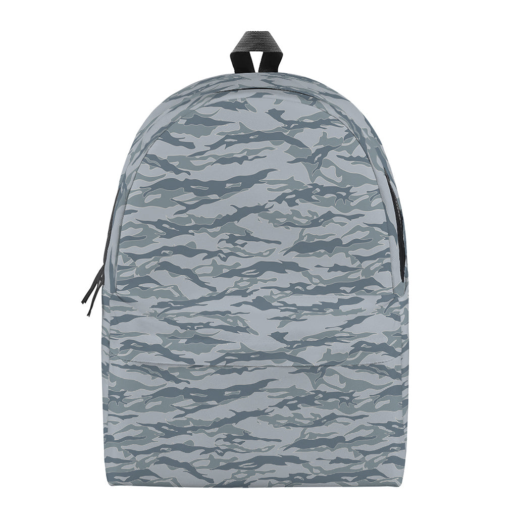 Winter Tiger Stripe Camo Pattern Print Backpack