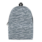 Winter Tiger Stripe Camo Pattern Print Backpack