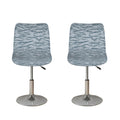 Winter Tiger Stripe Camo Pattern Print Bar Stool Covers