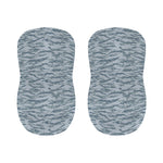 Winter Tiger Stripe Camo Pattern Print Bar Stool Covers