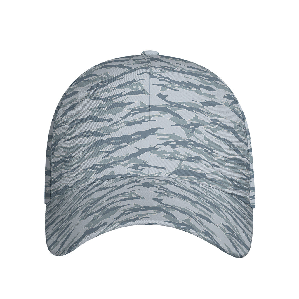 Winter Tiger Stripe Camo Pattern Print Baseball Cap