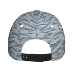 Winter Tiger Stripe Camo Pattern Print Baseball Cap