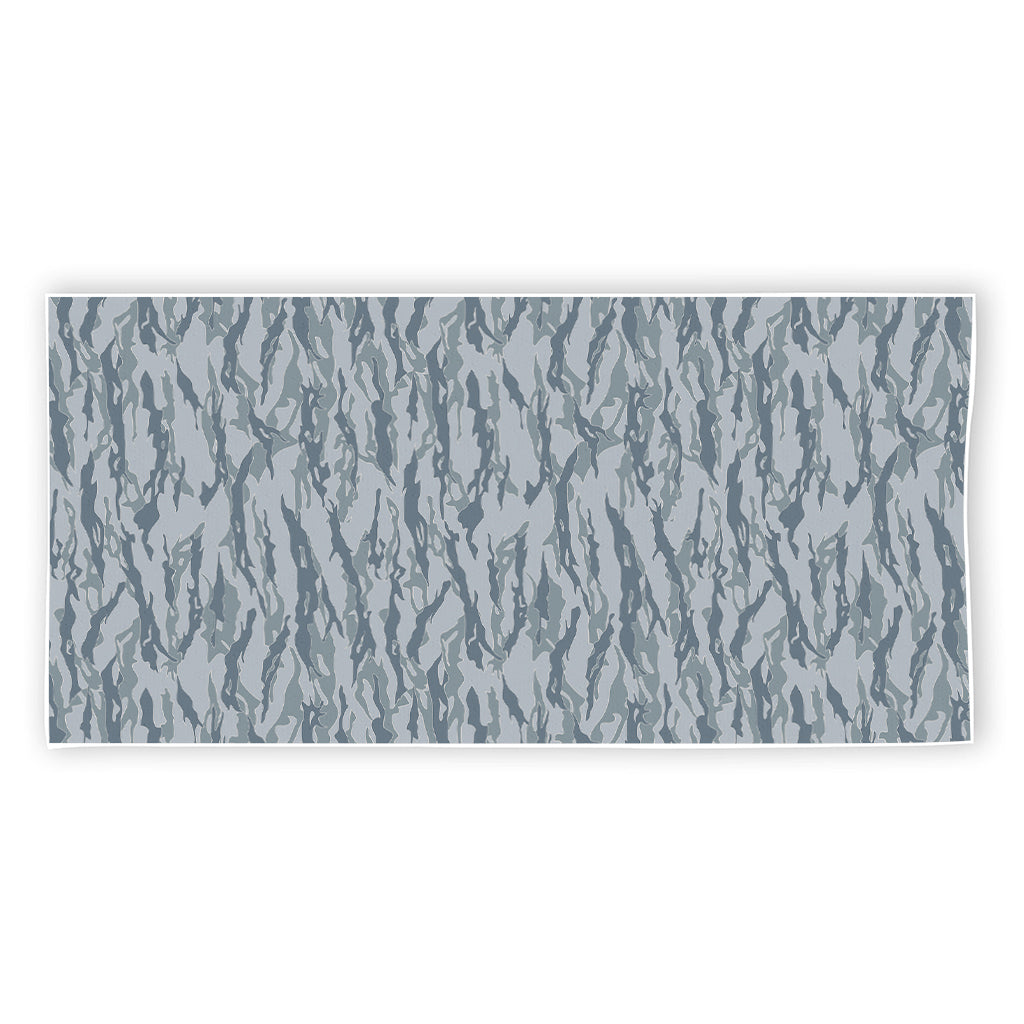 Winter Tiger Stripe Camo Pattern Print Beach Towel
