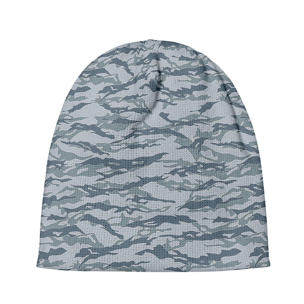 Winter Tiger Stripe Camo Pattern Print Beanie