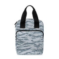 Winter Tiger Stripe Camo Pattern Print Bible Tote Bag