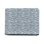 Winter Tiger Stripe Camo Pattern Print Bifold Wallet