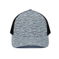 Winter Tiger Stripe Camo Pattern Print Black Mesh Trucker Hat