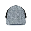 Winter Tiger Stripe Camo Pattern Print Black Mesh Trucker Cap