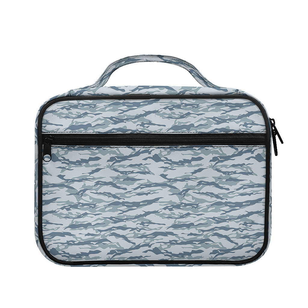Winter Tiger Stripe Camo Pattern Print Briefcase Bible Bag