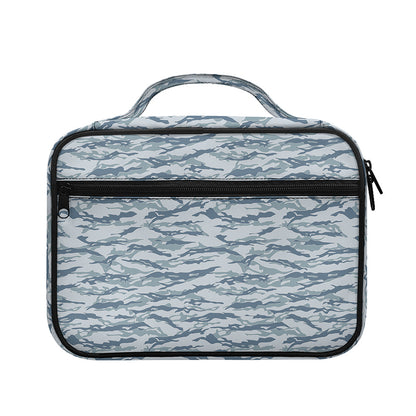 Winter Tiger Stripe Camo Pattern Print Briefcase Bible Bag