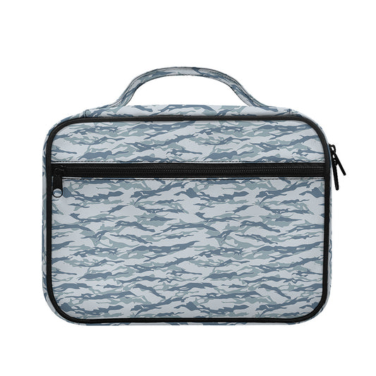 Winter Tiger Stripe Camo Pattern Print Briefcase Bible Bag