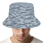 Winter Tiger Stripe Camo Pattern Print Bucket Hat