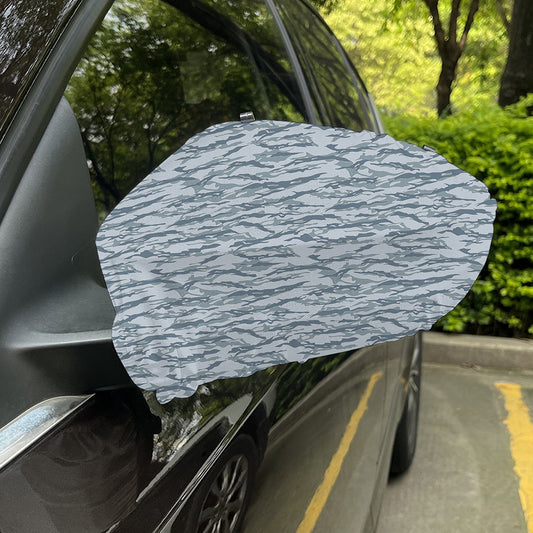 Winter Tiger Stripe Camo Pattern Print Car Side Mirror Covers