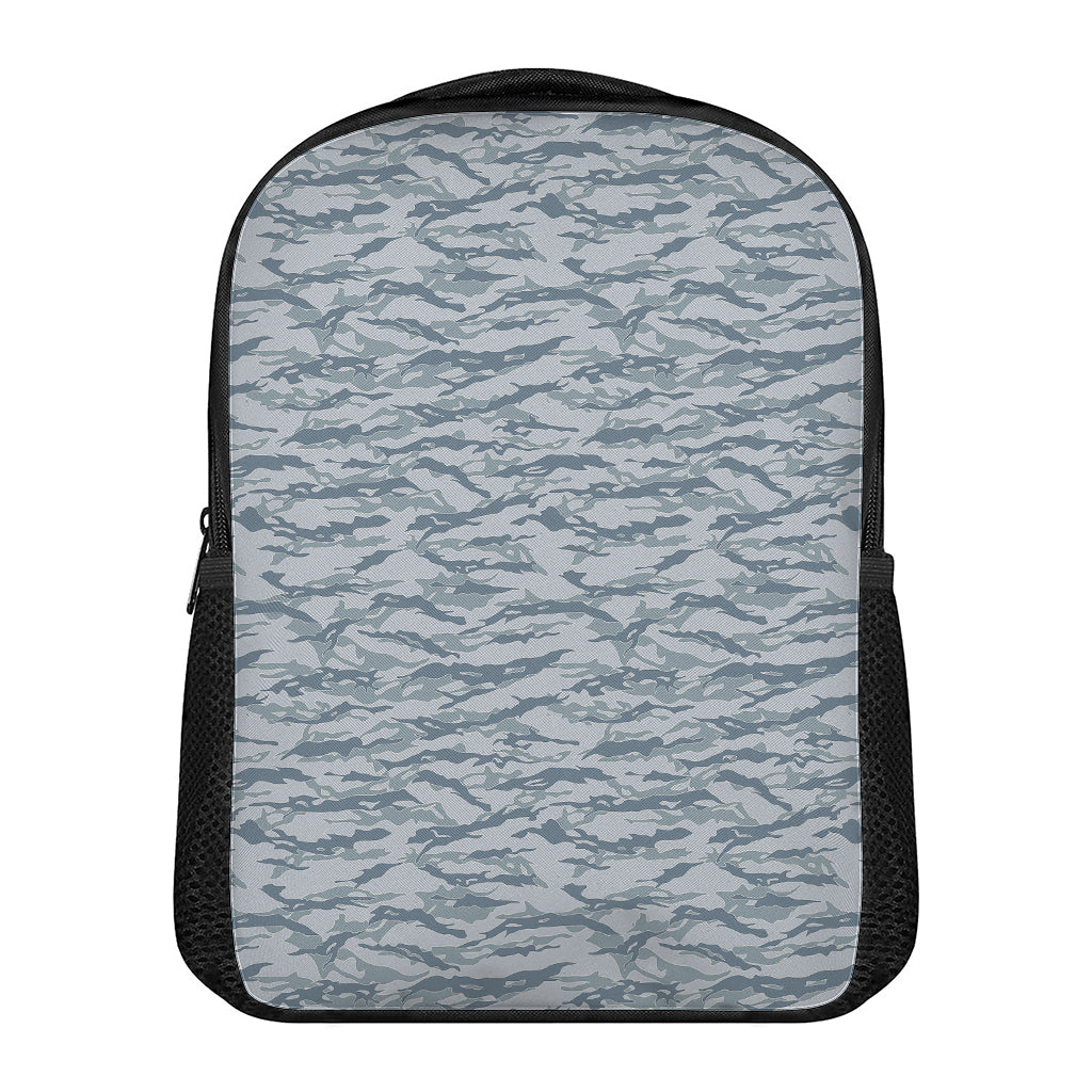 Winter Tiger Stripe Camo Pattern Print Casual Backpack