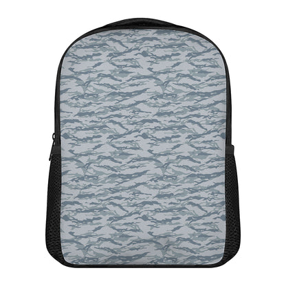 Winter Tiger Stripe Camo Pattern Print Casual Backpack