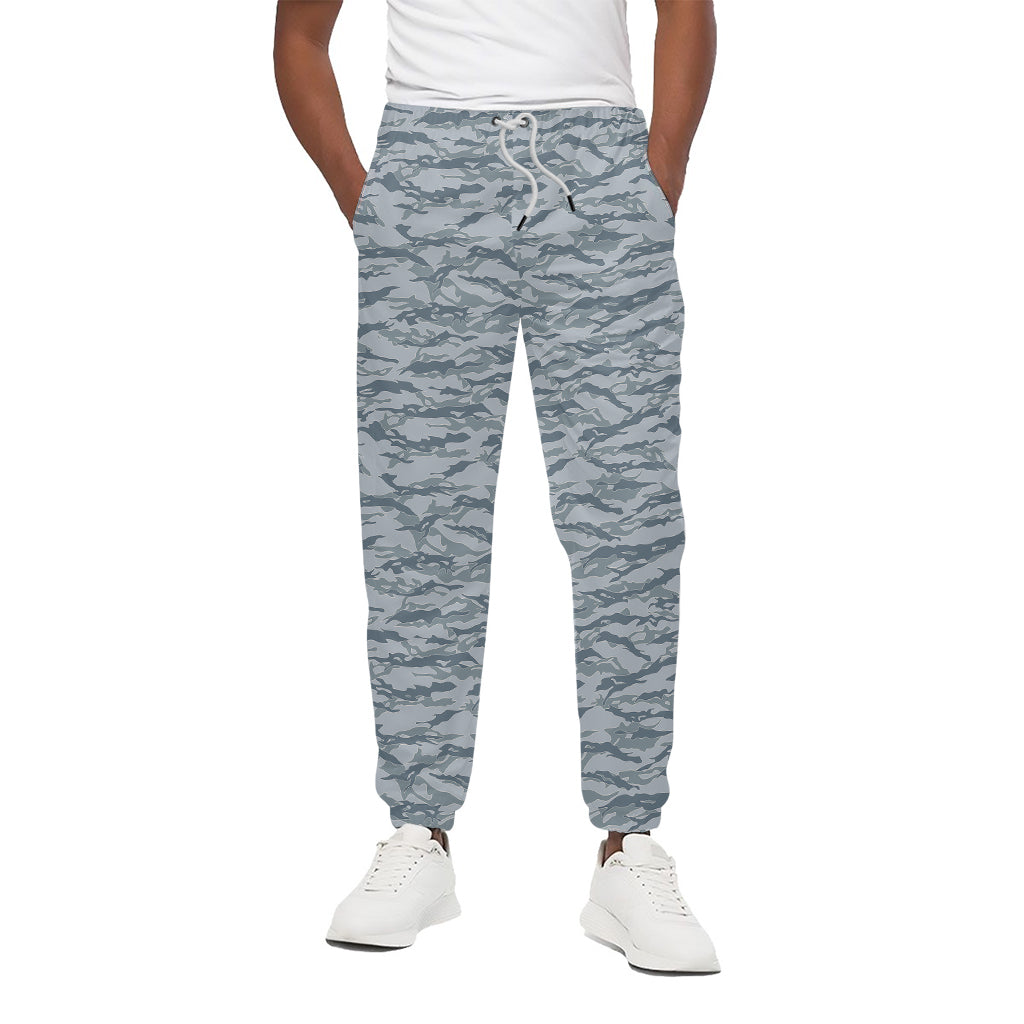 Winter Tiger Stripe Camo Pattern Print Cotton Pants