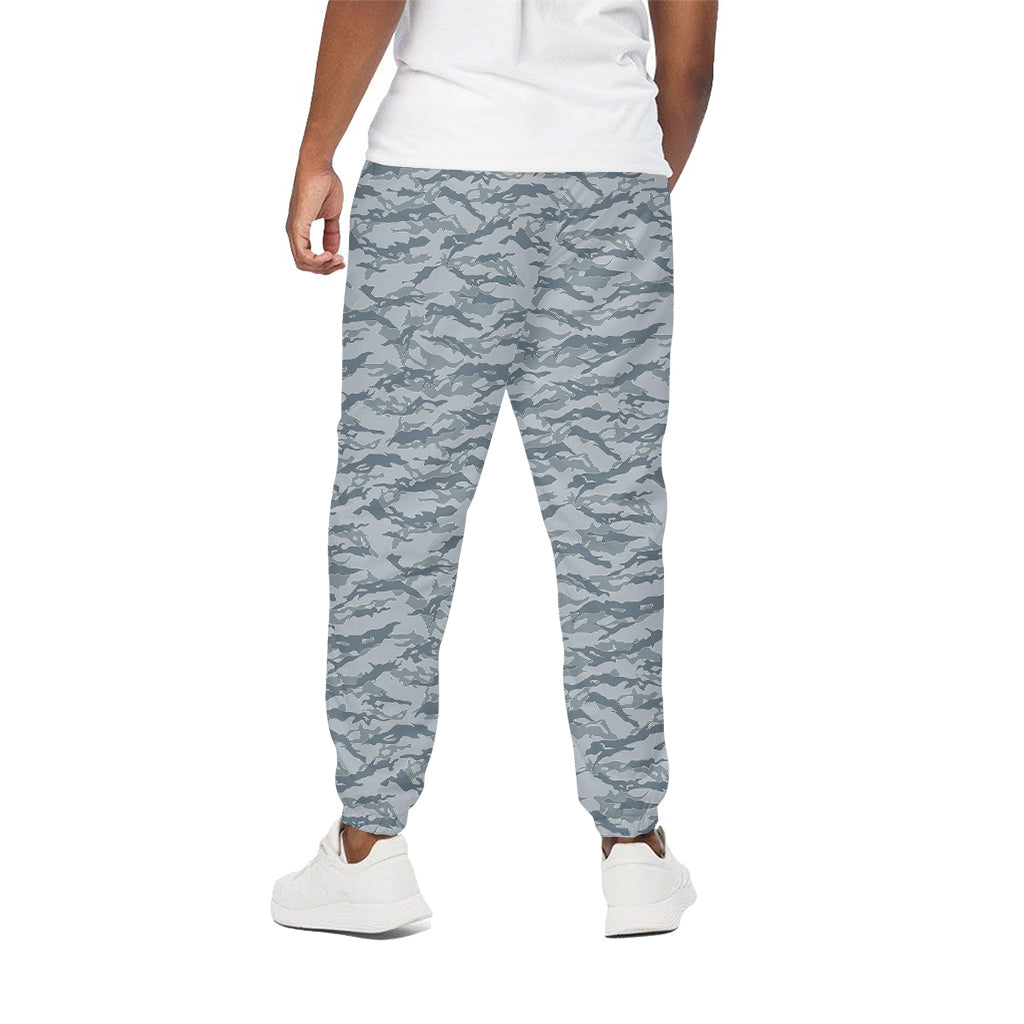 Winter Tiger Stripe Camo Pattern Print Cotton Pants