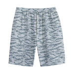 Winter Tiger Stripe Camo Pattern Print Cotton Shorts