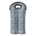 Winter Tiger Stripe Camo Pattern Print Double Neoprene Wine Tote