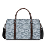 Winter Tiger Stripe Camo Pattern Print Duffle Bag