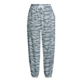 Winter Tiger Stripe Camo Pattern Print Fleece Lined Knit Pants