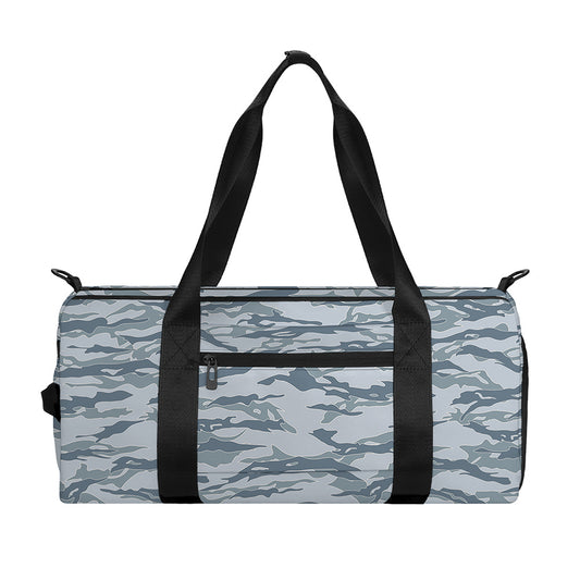 Winter Tiger Stripe Camo Pattern Print Gym Bag