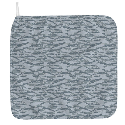 Winter Tiger Stripe Camo Pattern Print Hand Towel